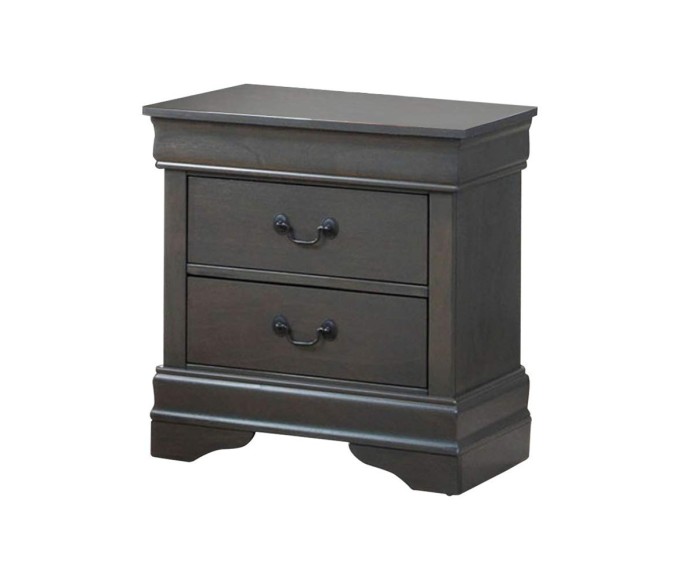 Louis Philippe Nightstand - Grey